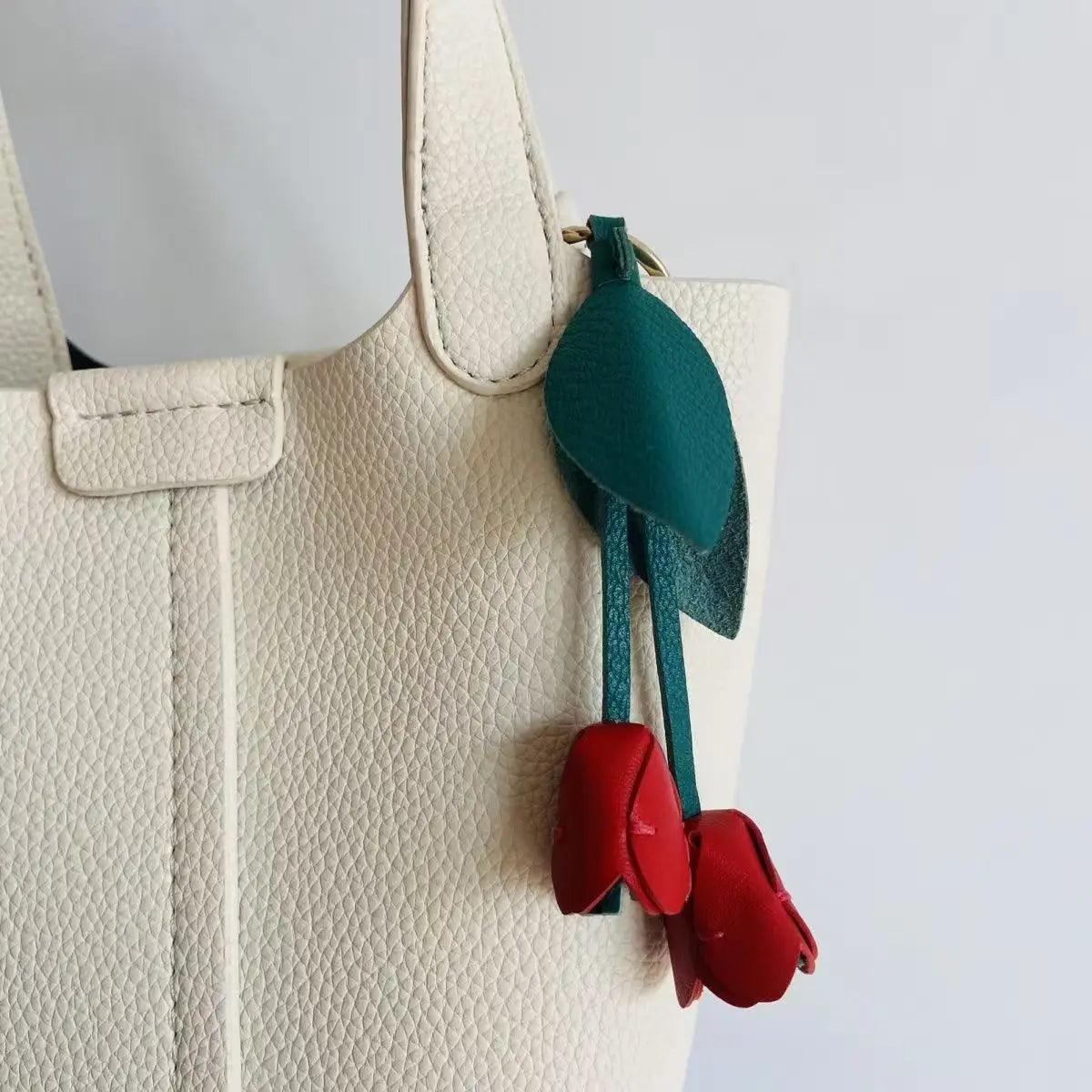 Blooming Tulip - Handmade Bag Charms - Fable Charms