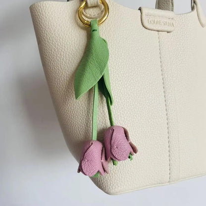 Blooming Tulip - Handmade Bag Charms - Fable Charms