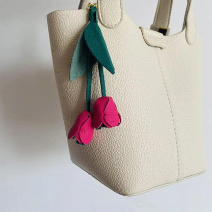 Blooming Tulip - Handmade Bag Charms - Fable Charms